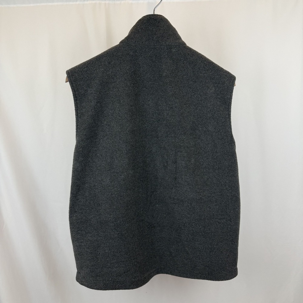 Woolrich Men's Medium Charcoal Gray Sherpa Fleece Lined Full Zip‎ Vest Size - Picture 2 of 7